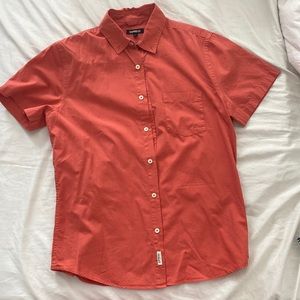 Express Mens Short Sleeve Button Down - Size S